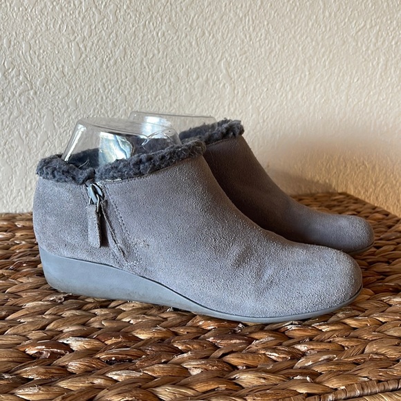 Cole Haan Shoes - COLE HAAN | WATERPROOF SUEDE | LOW WEDGE SHOES
